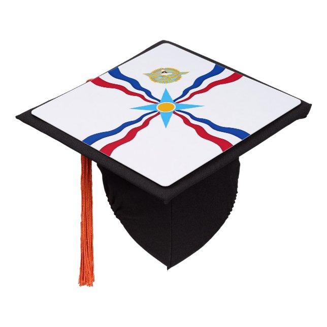 Assyrian Flag Tassel Topper (Angled)