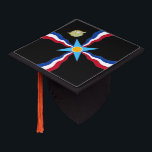 Assyrian Flag Tassel Topper<br><div class="desc">Assyrian Artwork</div>