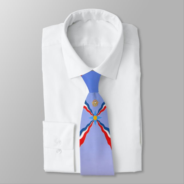Assyrian Flag Tie (Tied)