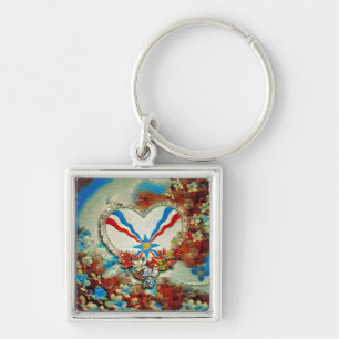 Assyrian Heart Keychain