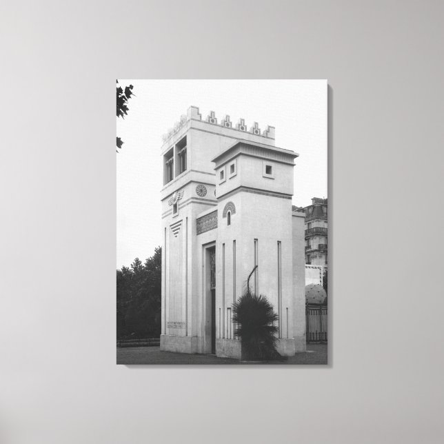 Assyrian House, Universal Exhibition, Paris Canvas Print (Front)