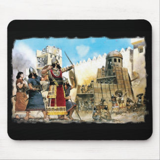 Assyrian king mouse pad