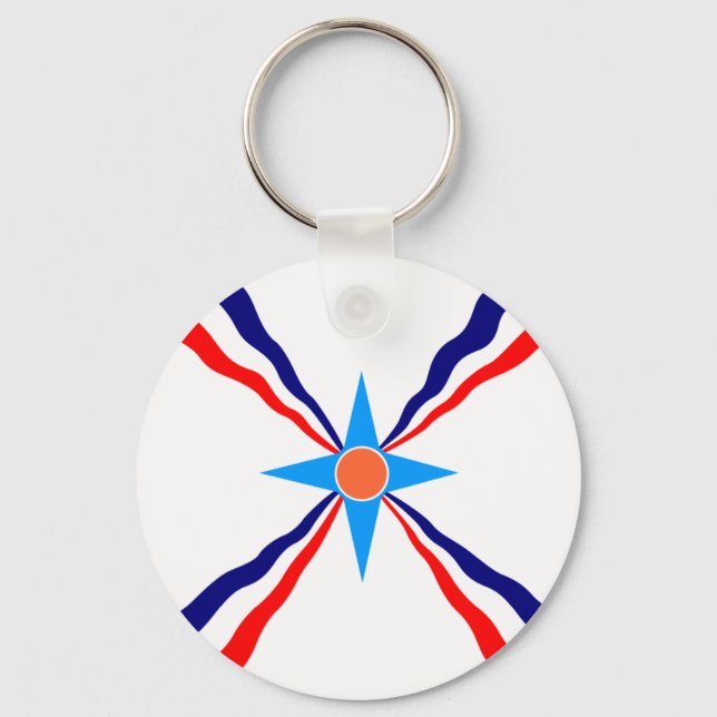 Assyrian People, Democratic Republic of the Congo Keychain (Front)