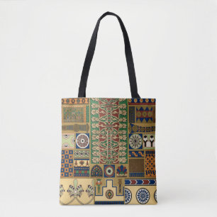 Assyrian retro pattern tote bag