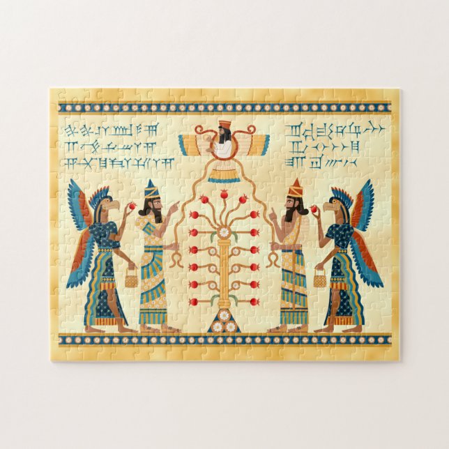Assyrian Tree of Life Jigsaw Puzzle (Horizontal)