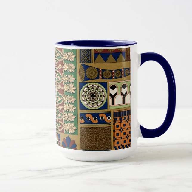Assyrian Vintage Pattern Mug (Right)