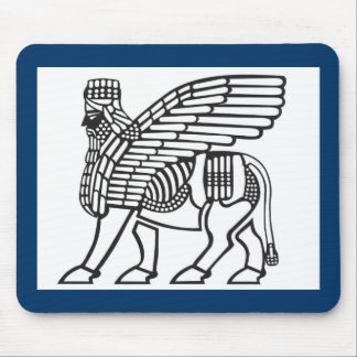 ASSYRIAN WINGED BULL MOUSE PAD