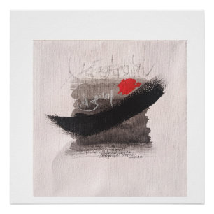 ASTAGFIRULLAH minimalist calligraphy wabi sabi Poster