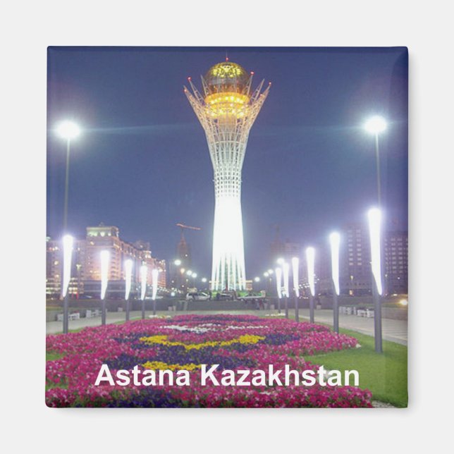 Astana Kazakhstan Travel Souvenir Fridge Magnet (Front)