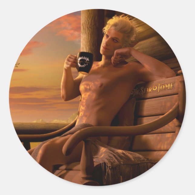 Astarion Baldur's Gate 3 Healing Classic Round Sticker (Front)