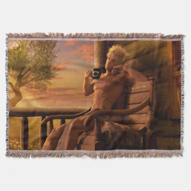 Astarion Baldur's Gate 3 Healing Throw Blanket (Front)