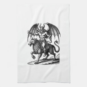 Astaroth’s Quiet Dominion Kitchen Towel