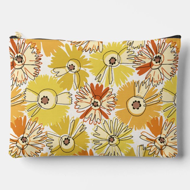 Aster Bloom Accessory Pouch (Front)