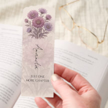 Aster Flower, Personalized Watercolor
