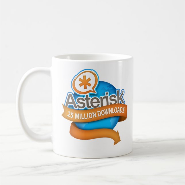 Asterisk 25 Million Downloads Mug (Left)