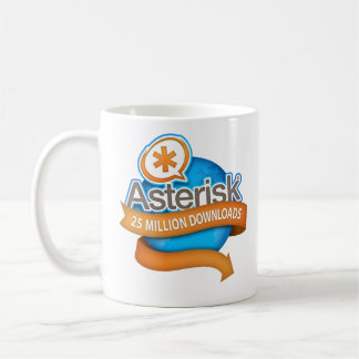Asterisk 25 millions de téléchargements Mug