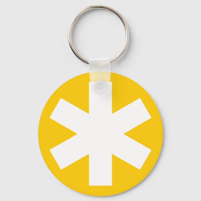 Asterisk - Amber Keychain (Front)