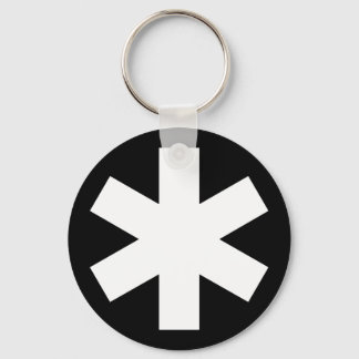 Asterisk - Black Keychain