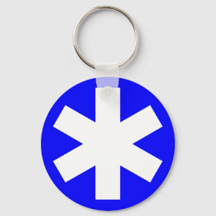 Asterisk - Blue Keychain