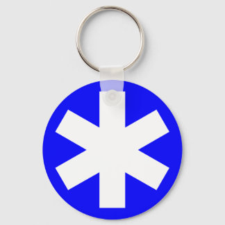 Asterisk - Blue Keychain