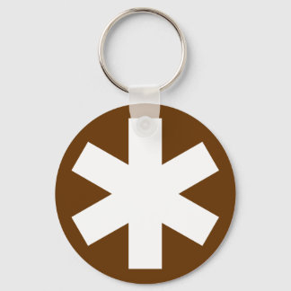 Asterisk - Brown Keychain