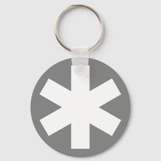 Asterisk - Grey Keychain