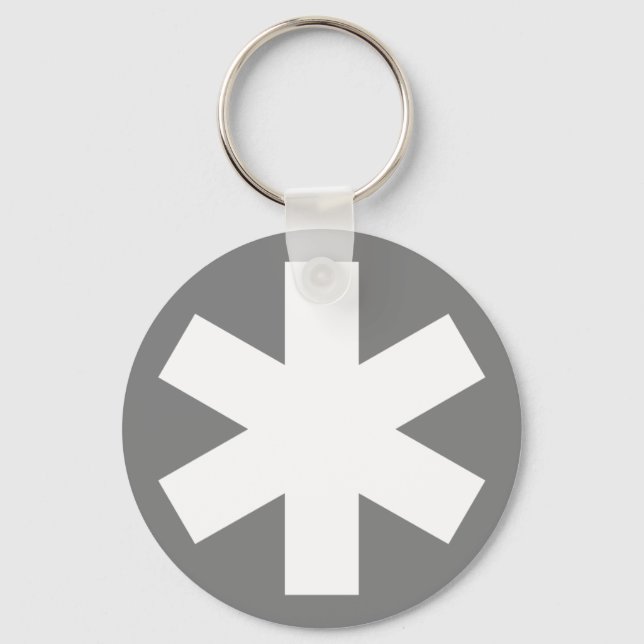 Asterisk - Grey Keychain (Front)