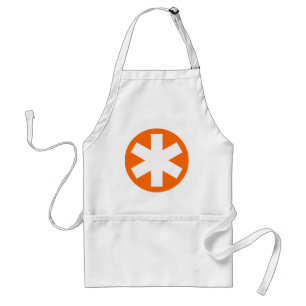 Asterisk - Orange Standard Apron