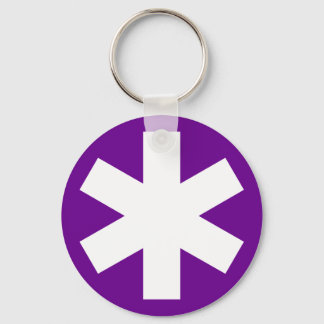 Asterisk - Purple Keychain