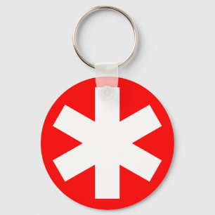 Asterisk - Red Keychain