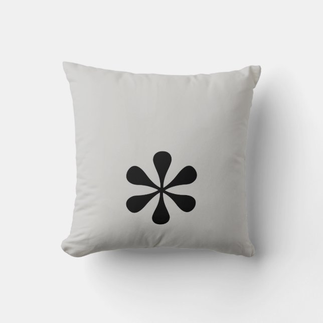 Asterisk Throw Pillow (Front)