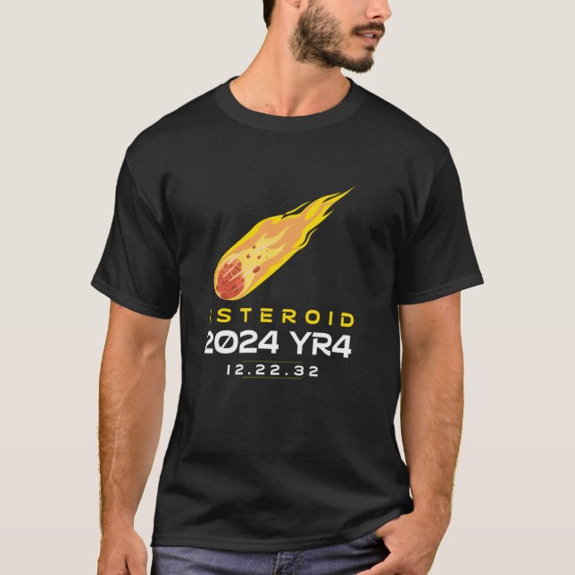 Asteroid 2024 YR4 December 2032 T-Shirt (Front)