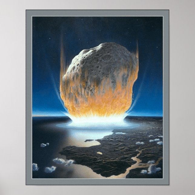 Asteroid Collision Poster (Front)