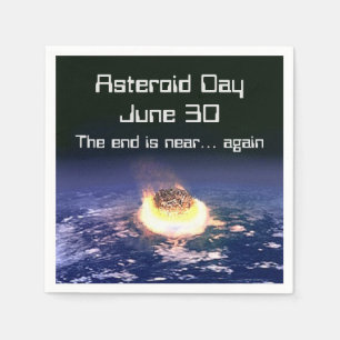 Asteroid Day June 30 Napkin