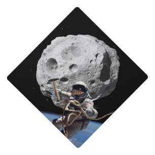 Asteroid Miner Graduation Cap Topper