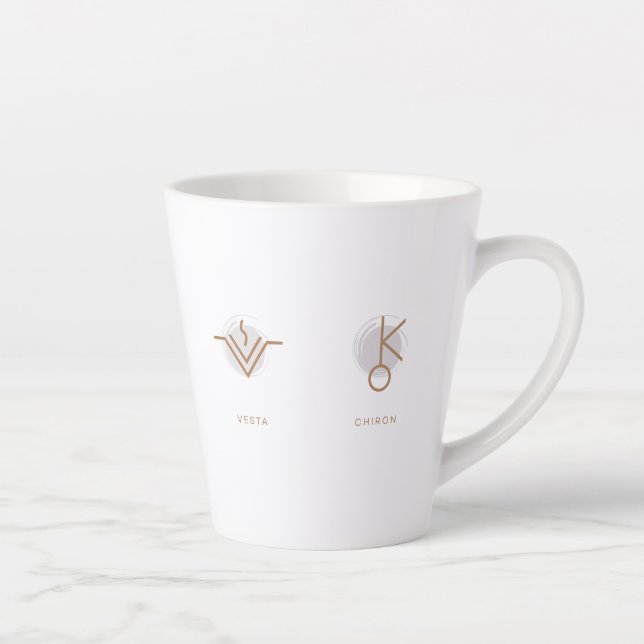 Astéroïdes Zodiac Latte Mug (Droite)