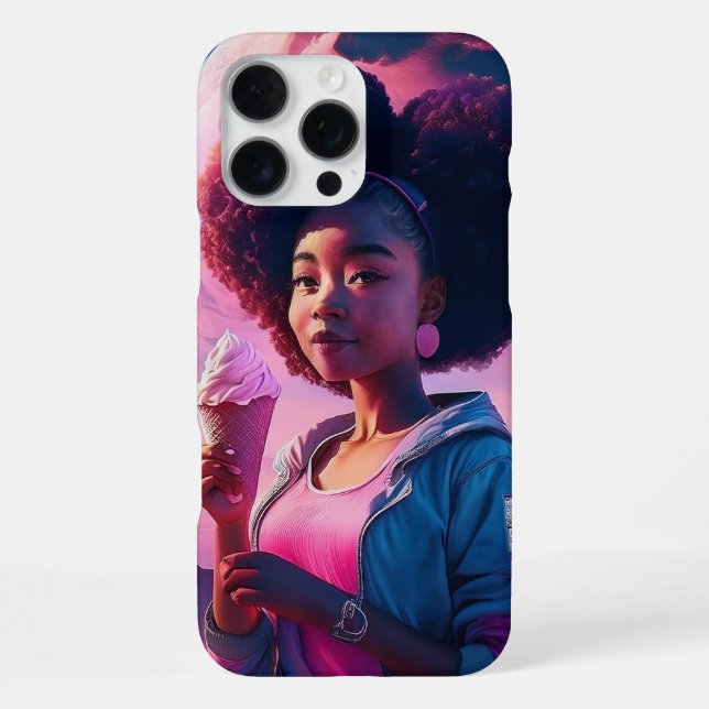 Asteroids and Ice Cream iPhone Case (Back)