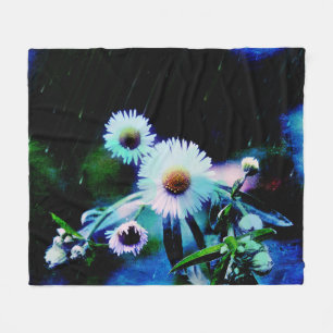 Asters Aglow  Fleece Blanket