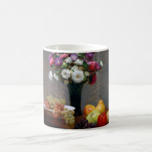 Asters and Fruit, Henri Fantin-Latour Coffee Mug
