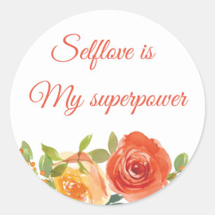 Asthestic Floral  selflove Sticker