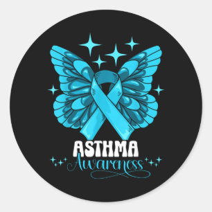 Asthma Awareness 1 Classic Round Sticker