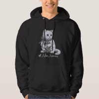 Asthma Awareness Month Gray Ribbon Cat