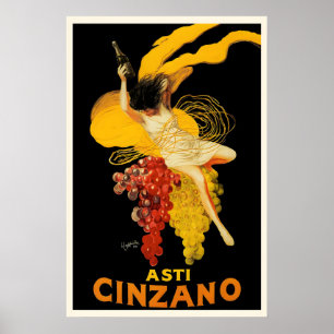 Asti Cinzano Vintage Food&Drink Affiche par Leonet