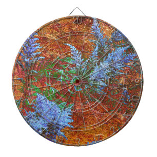 Astilbe Dusty Blue on Board Dartboard