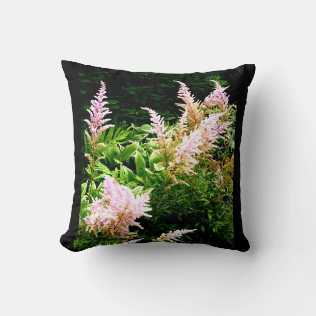 Astilbe Throw Pillow (Front)