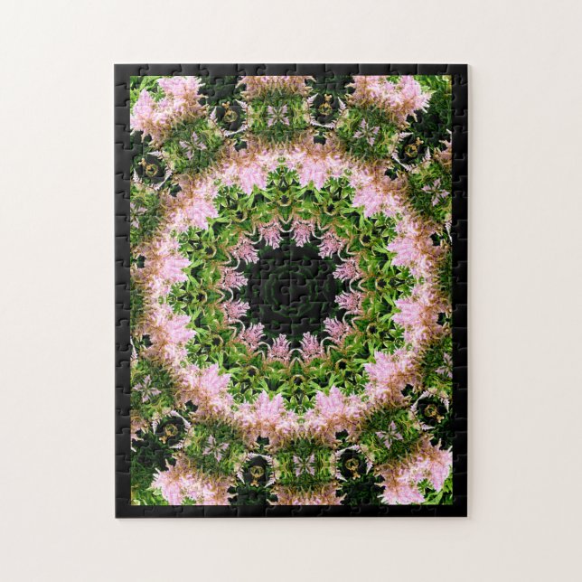 Astilbe Wreath Jigsaw Puzzle (Vertical)