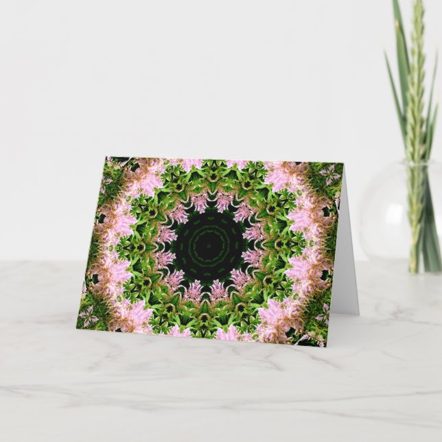 Astilbe Wreath Thank You Card (Front)