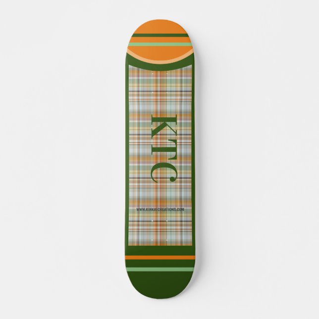 Aston Plaid 2 Skateboard (Front)