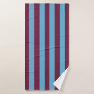 Aston Villa stripes football club colours premier  Bath Towel