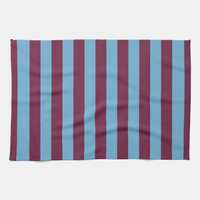 Aston Villa stripes football club colours premier  Kitchen Towel (Horizontal)